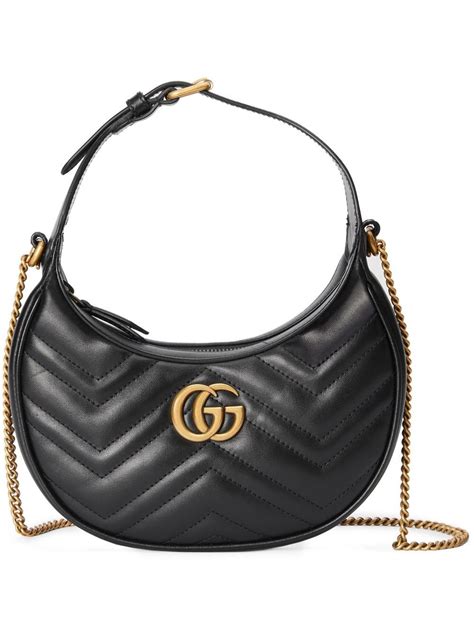 half moon gucci bag|Gucci marmont half moon bag.